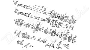 GEARBOX MGB (4 SYNCHROS)