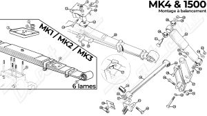 CHASSIS/SUSPENSION ARRIERE SPITIFRE