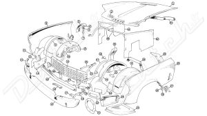 CARROSSERIE SPITFIRE MK3 BLOC AVANT