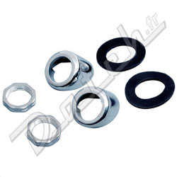 WIPER CHROME WHEELBOX KIT 8 SIDE NUT (PAIR)