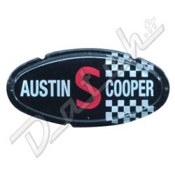 BADGE DE CAPOT MINI 1967-1969 "AUSTIN COOPER S"