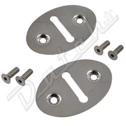 SERRURE/MECANISME DE PORTE MINI 1969-2000 (GACHE/PLATINE) INOX