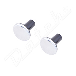 SEAT PULL - BLACK/POLISHED PAIR