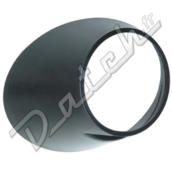 GARNITURE D'AERATION DE TDB MINI (NOIR) DROIT