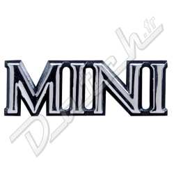 BADGE DE MALLE MINI 1992-1996 "MINI" (CHROME)