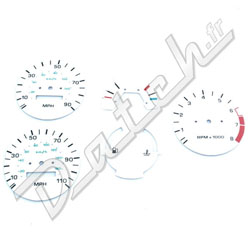 DASH DIAL KIT WHITE 1988 ON