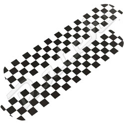 DECAL - BOOT STRIPES CHEQUER CUT-BLACK