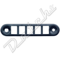 PORTE-INTERRUPTEURS MINI 1992-2000 (5 INTER/TROU EN D) NOIR