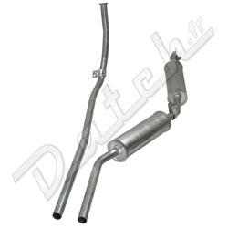 EXHAUST SYSTEM WITH TWIN BOX FOR SALOON