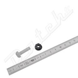 VIS PLASTIQUE DE PLAQUE D'IMMATRICULATION (BLANC)