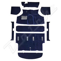 MOQUETTE MINI BERLINE 1973-1996 "LUXE" NAVY (BOITE ROD CHANGE) NON THERMO