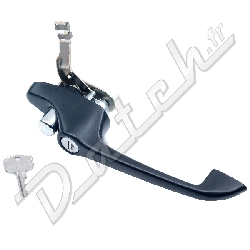 POIGNEE EXTERIEURE MINI (PORTE) 1969-2000 (NOIR) GAUCHE