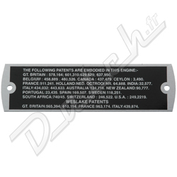 PLAQUE DE CACHE-CULBUTEURS "PATENT"