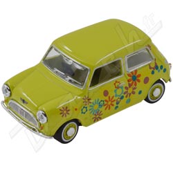 MINIATURE MINI (1/43eme) SERIE SPECIALE "LIME FLOWER" (VERTE) OXFORD