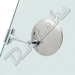 RETROVISEUR "PINCE" FIN (ROND) PLAT