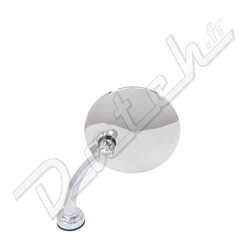 RETROVISEUR D'AILE (BRAS COURBE) ROND (PLAT)