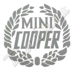 COOPER LAUREL SILVER DECAL SINGLE