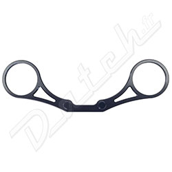 PORTE-GOBELET DOUBLE ALUMINIUM (NOIR)