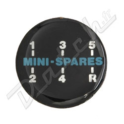 BADGE AUTOCOLLANT 27mm "MINISPARES - 5 VITESSES"