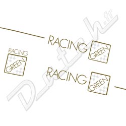 KIT AUTOCOLLANTS MINI "RACING GREEN" 1989-1990