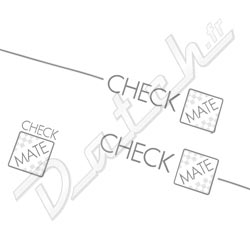 KIT AUTOCOLLANTS MINI "CHECKMATE" 1990