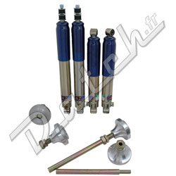 AMORTISSEUR MINI  (SPORT) REGLABLE "GAZ SHOCKS" + HILO (ALU)