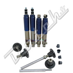 AMORTISSEUR MINI (RABAISSE) REGLABLE "GAZ SHOCKS" + HILO (NOIR)