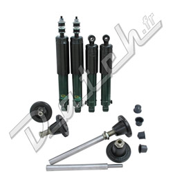 AMORTISSEUR MINI (RABAISSE) REGLABLE "SPAX" + HILO (NOIR)
