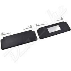 SUNVISOR MINI 1967-2000 (BLACK) PAIR WITH BRACKETS