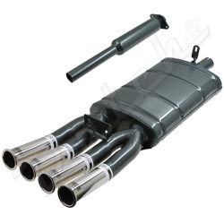 LIGNE D'ECHAPP MINI "MANIFLOW" CENTRALE (TYPE-E) 44mm (CATALYSEUR) AVEC DE