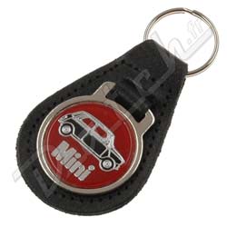 PORTE-CLEFS CUIR ROND "MINI" + VOITURE