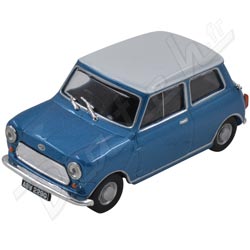 MINIATURE MINI (1/43eme) MORRIS COOPER S 1967 (METAL BLUE) SOLIDO