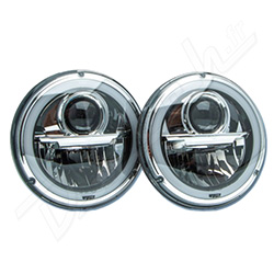 HEADLAMP (LED) CHROME (PAIR) LHD
