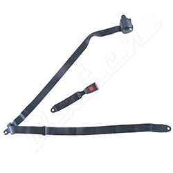 CEINTURE ARRIERE (3 POINTS) AVEC ENROULEUR MULTI ANGLES (NOIR)