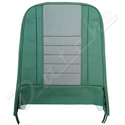 HOUSSE DE SIEGE MINI (VERT CLAIR/GRIS DOVE) AVANT (COOPER mk1) DOSSIER