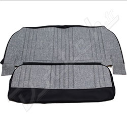 HOUSSE DE SIEGE MINI (NOIR/FLECK) BANQUETTE ARR 1959-1967 (15 COTES)