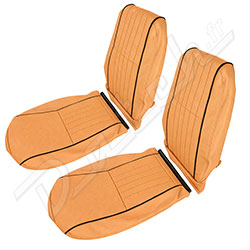 HOUSSE DE SIEGE MINI (BISCUIT/NOIR) AVANT  (CUIR) 1996-2000 VERTICALE