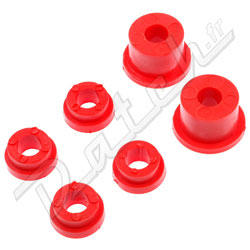 SILENT-BLOC DE BERCEAU ARRIERE MINI (KIT) 1976-2000 (POLY) ROUGE