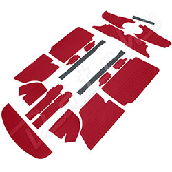 TRIM INTERIOR KIT RED MK1/2 13 PIECE PRE 1970