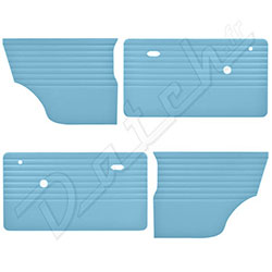GARNITURE INTERIEURE MINI (BLEU CLAIR) PORTE + ARRIERE 1969-2000