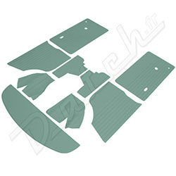  PACK GARNITURES INTERIEURES MINI (VERT CLAIR)  1973-2000 (8 COTES)