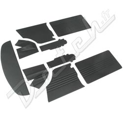  PACK GARNITURES INTERIEURES MINI  (NOIR)  INNOCENTI 1974-1975
