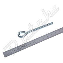 TIGE FILETEE A OEIL 0-1/4 UNF X  86mm (FIXATION BATTERIE) MINI (LONGUE)