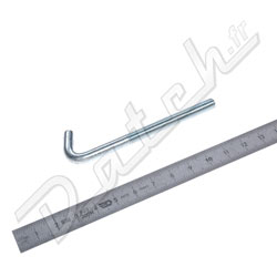 TIGE FILETEE A CROCHET 0-1/4 UNF X  82mm (FIXATION BATTERIE) MINI (LONGUE)
