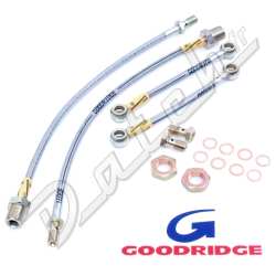BRAKE HOSE METRO 4 POT TO MINI BRAIDED CONVERSION KIT