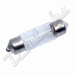 AMPOULE NAVETTE (SV8) 12v-5w (PLAFONNIER/ECLAIRAGE DE PLAQUE)