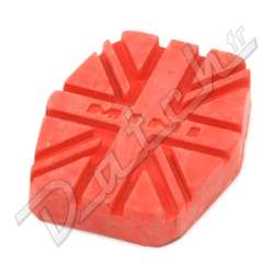  TAMPON DE PEDALE MINI FREIN/EMB 1976-2000 (UNION JACK) ROUGE