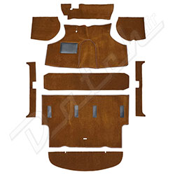 MOQUETTE MINI BERLINE 1973-1996 "LUXE" MARRON (BOITE ROD CHANGE) NON THERMO