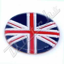 BADGE AUTOCOLLANT 27mm "UNION JACK"