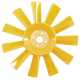 FAN BLADE YELLOW PLASTIC MULTI FIN TYPE